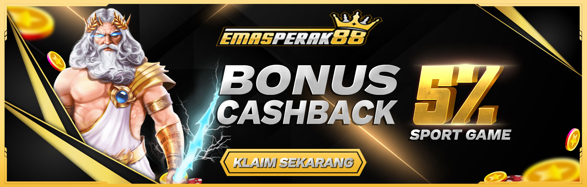 BONUS CASHBACK 5%