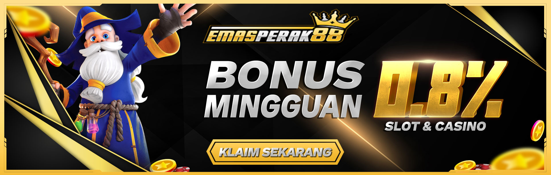 BONUS ROLINGAN CASINO 0.8%